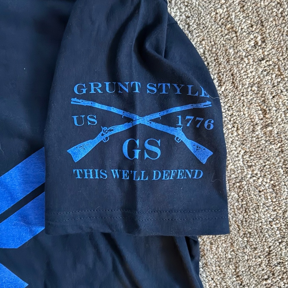 NWT Grunt Style Mens USAF T-shirt Size Medium Air Force Navy Blue - Picture 2 of 8